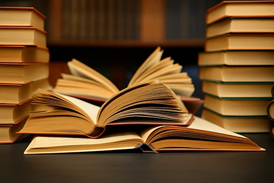 open books on a desk